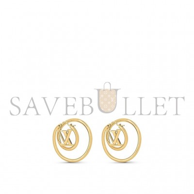 LOUIS VUITTON LV SPIRAL EARRINGS M00764_01